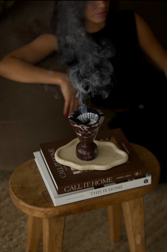 Rosso Levanto | Marble Bakhoor Burner V2