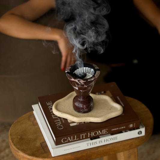 Rosso Levanto | Marble Bakhoor Burner V2